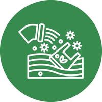 Water Pollution Vector Icon Design