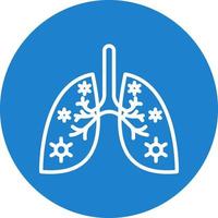 Lungs Infection Vector Icon Design