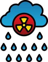 diseño de icono de vector de lluvia ácida