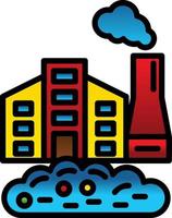 Factory Waste Vector Icon Design