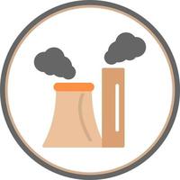 Chimney Pollution Vector Icon Design
