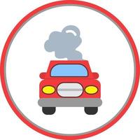 Car Pollution Vector Icon Design