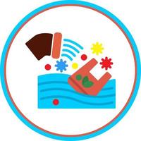 Water Pollution Vector Icon Design