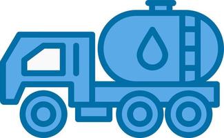 Oil Tanker Vector Icon Design