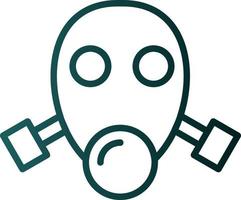 Gas Mask Vector Icon Design