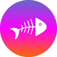 Fish Bone Vector Icon Design