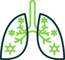 Lungs Infection Vector Icon Design