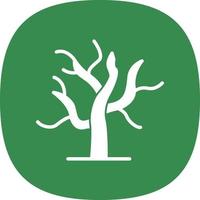 diseño de icono de vector de árbol seco