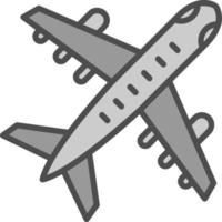 diseño de icono de vector de avión