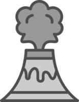 Volcano Vector Icon Design