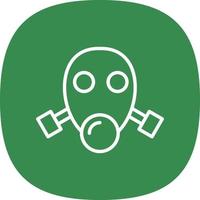 Gas Mask Vector Icon Design