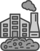 Factory Waste Vector Icon Design