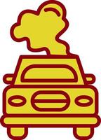 Car Pollution Vector Icon Design