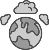 diseño de icono de vector de contaminación atmosférica