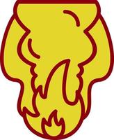 Fire Pollution Vector Icon Design