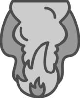 Fire Pollution Vector Icon Design