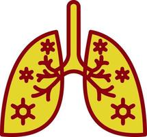 Lungs Infection Vector Icon Design