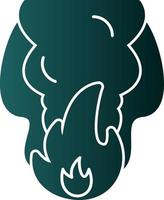 Fire Pollution Vector Icon Design