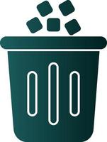 diseño de icono de vector de basura