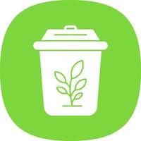 Plant Trash Vector Icon Design