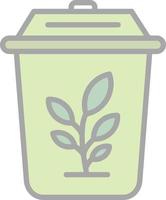 Plant Trash Vector Icon Design