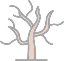 diseño de icono de vector de árbol seco