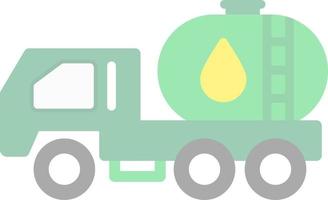 Oil Tanker Vector Icon Design