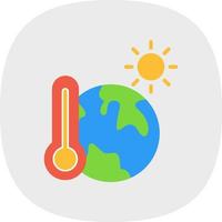 diseño de icono de vector de calentamiento global