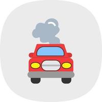 Car Pollution Vector Icon Design