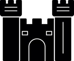 Castle Gate Vector Icon Design