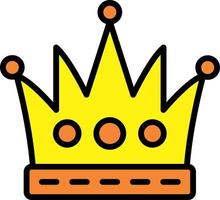 diseño de icono de vector de corona de rey