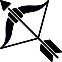 Bow Arrow Vector Icon Design