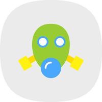 Gas Mask Vector Icon Design