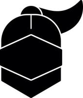 Armor Helmet Vector Icon Design