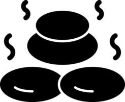 Hot Stone Vector Icon Design