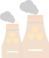 diseño de icono de vector de contaminación nuclear