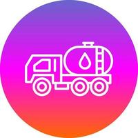 Oil Tanker Vector Icon Design