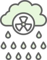 diseño de icono de vector de lluvia ácida