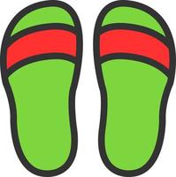 Slippers Vector Icon Design