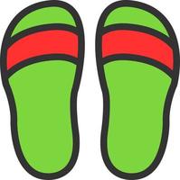 Slippers Vector Icon Design