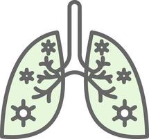 Lungs Infection Vector Icon Design