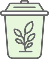 Plant Trash Vector Icon Design