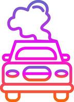 Car Pollution Vector Icon Design