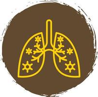Lungs Infection Vector Icon Design