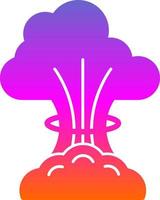 Nuclear Explosion Vector Icon Design