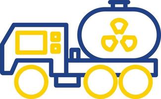 Neclear Truck Vector Icon Design