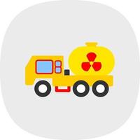 Neclear Truck Vector Icon Design