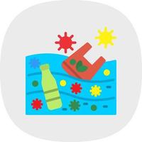 Ocean Waste Vector Icon Design