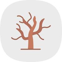 diseño de icono de vector de árbol seco