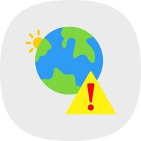 Earth Danger Vector Icon Design